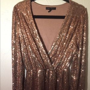 Gold Sequin Dress